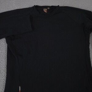 Icebreaker Shirt Men L Black Bodyfit 260 Pure Merino Wool Base Layer Long Sleeve